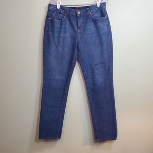 EUC Women's J Brand Jeans Size 29 Blue Aidan Ringer Denim Slouchy Boyfriend Cut
